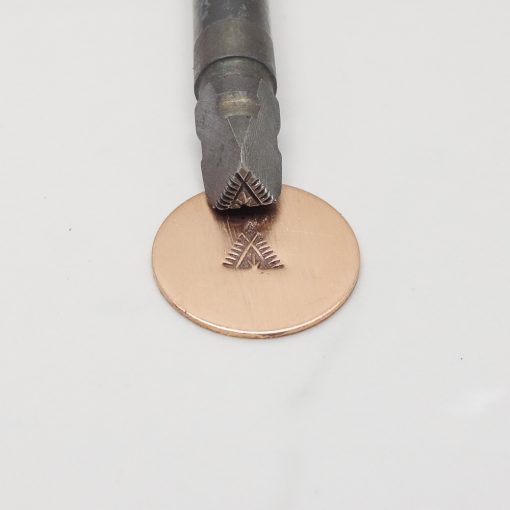 Triangle Fire Inside Design Single Stamp 838