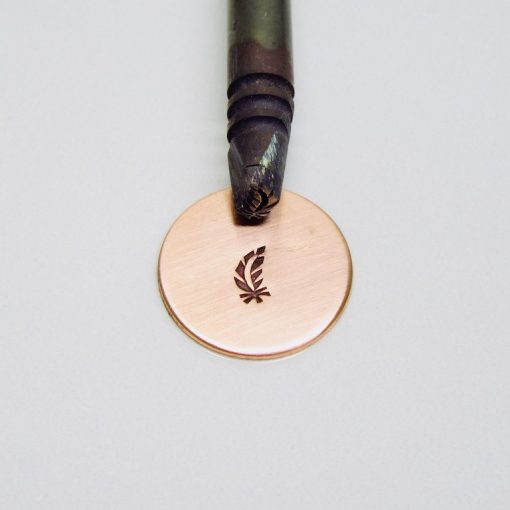 Tiny Right Curved Feather Single Stamp 914