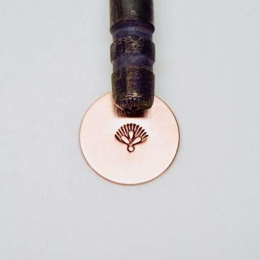 Three Teardrop Dot Fan Single Stamp 214