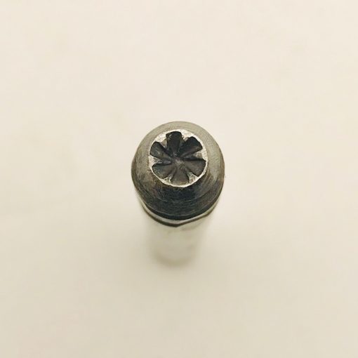 6 Petal Flower Bead Drop Single Stamp 1914
