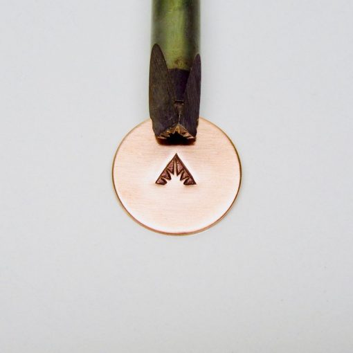 Triangle inside Bloom Design Single Stamp