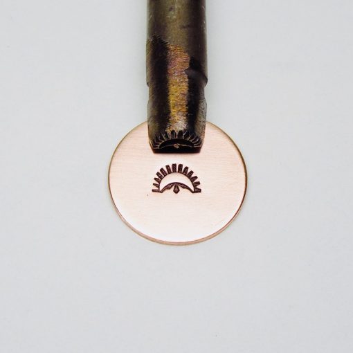 Sun Ray with Spaced Line with Diamond Hanging Single Stamp 2516