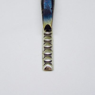Curved X Design Half Round Wire Single Stamp