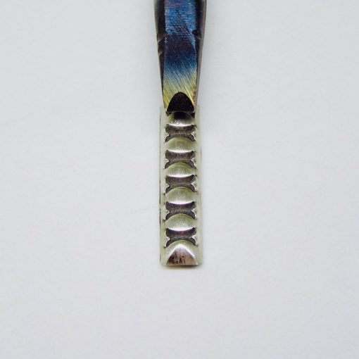 Curved X Design Half Round Wire Single Stamp