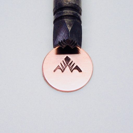 Triangle with Diamond Top Design Single Stamp 8716