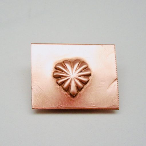 Heart Burst Concho Repousse Stamp 1858 - Image 2