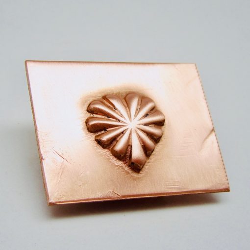 Heart Burst Concho Repousse Stamp 1858 - Image 3