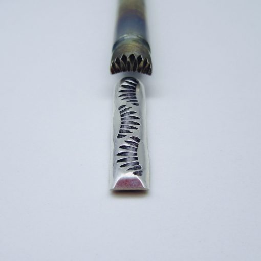 Curved Point Sun Ray Half Round Wire Stamp 1638 - Image 2