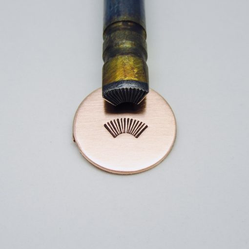Curved Fan Ray Burst Single Stamp 238