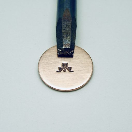 Mountain/Step Design with Hanging Diamond Single Stamp 814