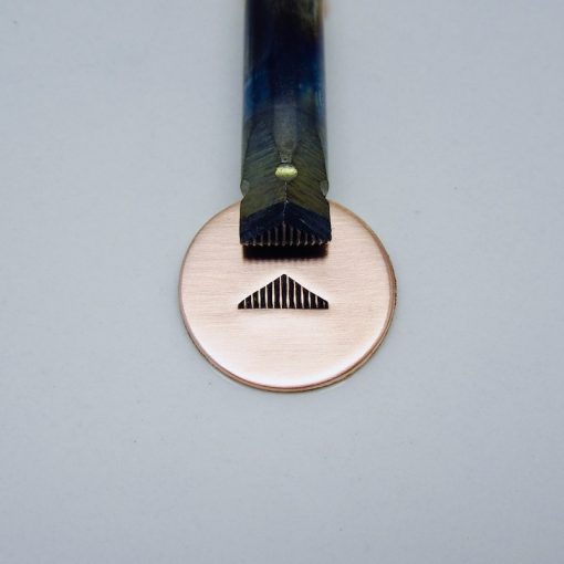 Triangle with Vertical Line Design Single Stamp 8516