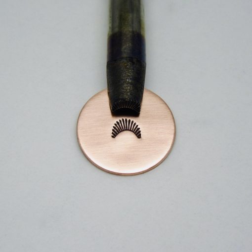 High Sun Ray Shell Crescent Design Single Stamp 214