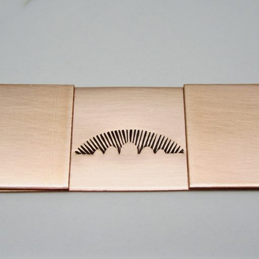 High Sun Ray with 5 Curved Bottom Design Border Stamp 71