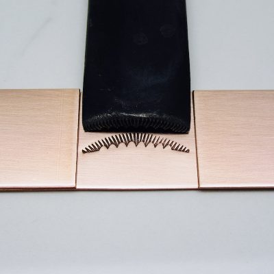 Low Sun Ray Lines with 8 Curved Bottom Design Border Stamp 71