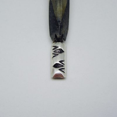 Triangle Top Diamond Design Half Round Wire Single Stamp 16316