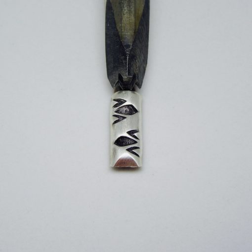 Triangle Top Diamond Design Half Round Wire Single Stamp 16316