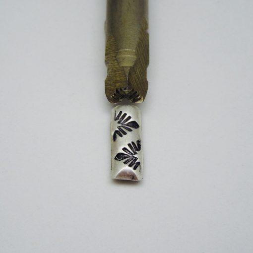 Triangle Ray Line with Fire Bottom Half Round Wire Single Stamp 1614