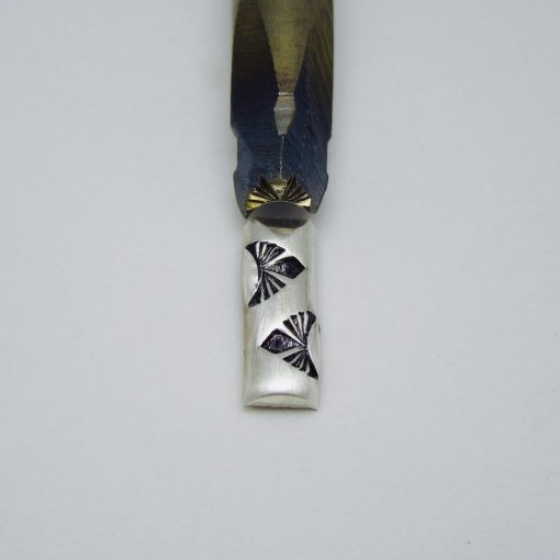 Triangle Diamond Top with Curved Bottom Half Round Wire Single Stamp 16316