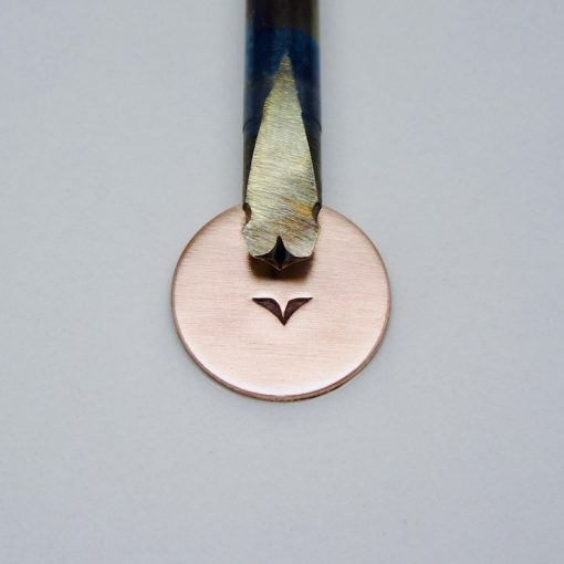 Small Two Petal Bloom Design Single Stamp 814