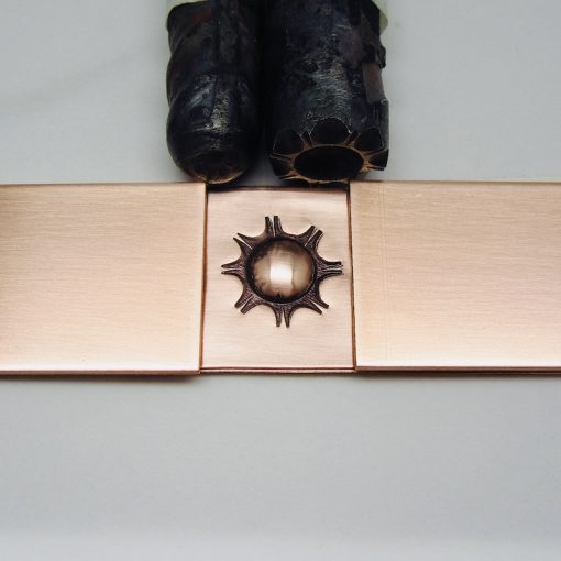 Round Sun Design Bumpout Stamp 1858