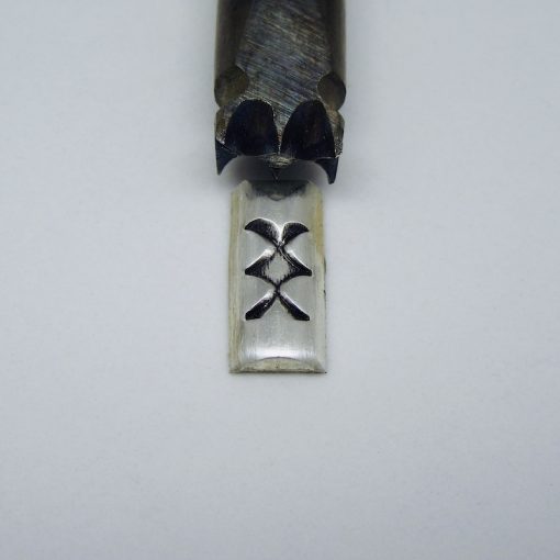 Large Barbed Design Half Round Wire Stamp 1638