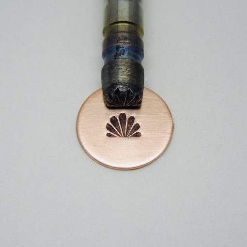 7 Round Petal Bloom Design Single Stamp 214